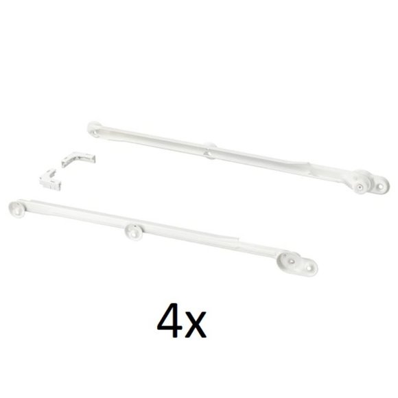 IKEA KOMPLEMENT Pull out Rail (2 pair) for Baskets 22-7/8" White 302.632.45 - Picture 1 of 1